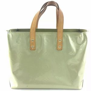 AUTHENTIC LOUIS VUITTON READE VERNIS GREEN HANDBAG